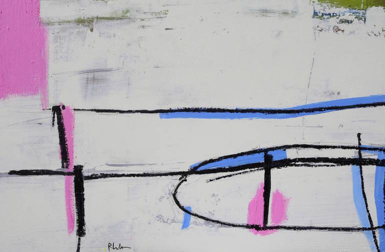 Original Minimalism Abstract Painting by Rossano Liberatore