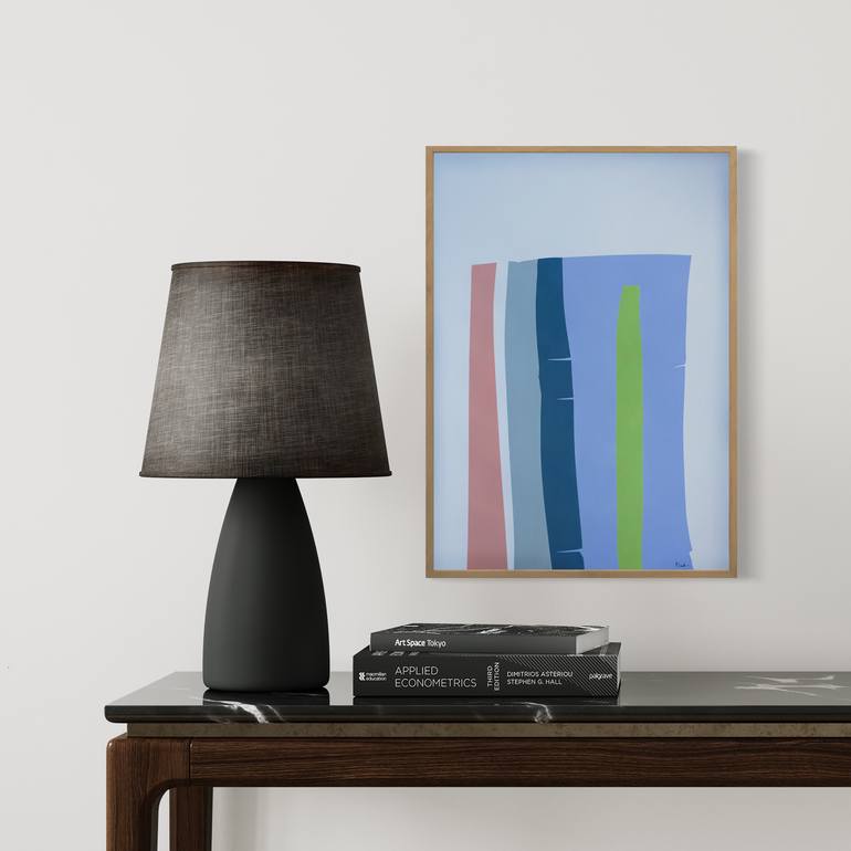 Original Geometric Abstract Painting by Rossano Liberatore