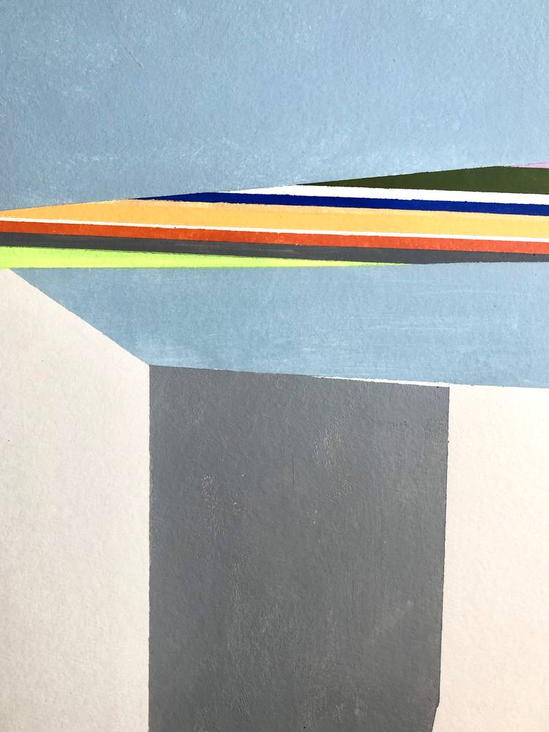 Original Abstract Geometric Painting by Rossano Liberatore