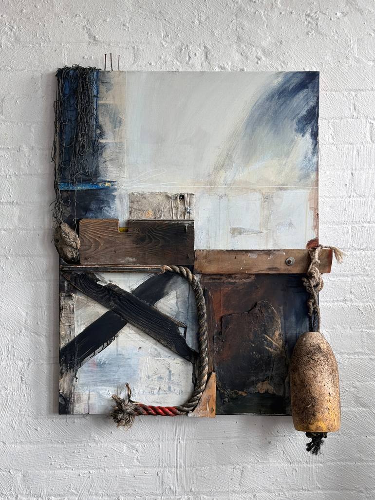 Original Contemporary Abstract Mixed Media by David Buetsche