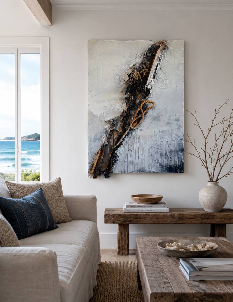 Original Abstract Expressionism Abstract Mixed Media by David Buetsche