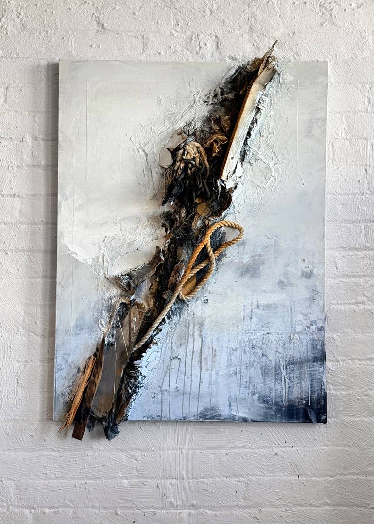 Original Abstract Expressionism Abstract Mixed Media by David Buetsche