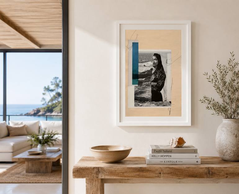 Original Abstract Seascape Collage by David Buetsche