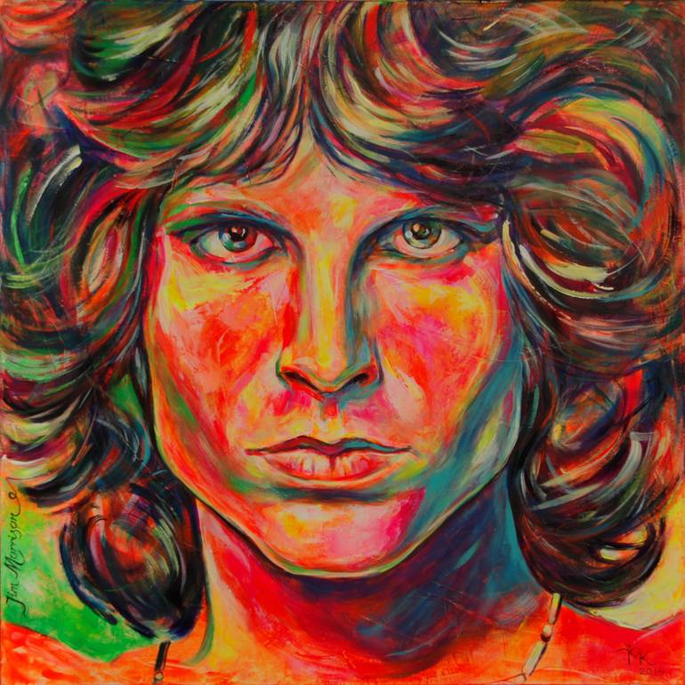 Original Painting of Jim Morrison Painting by Margarita Kriebitzsch ...