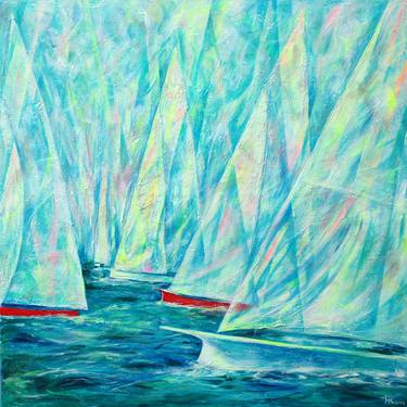 Print of Cubism Boat Paintings by Margarita Kriebitzsch