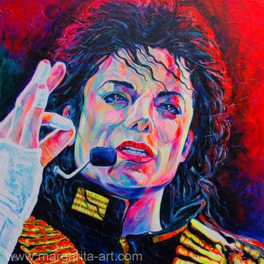 Original Painting Portrait of King of Pop thumb