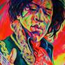 Original acrylic painting with neon pigments. No watermark on the original. Bright neon colors in daylight.