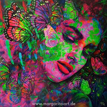 Saatchi Art Artist Margarita Kriebitzsch; Paintings, “Dark Butterfly - Pop-Art” #art