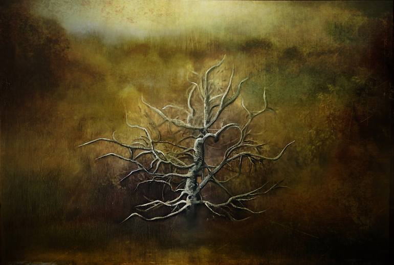Print of Contemporary Tree Paintings by Alyson J Barton