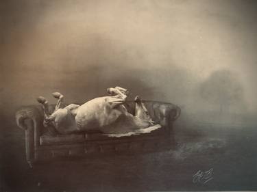 Original Photorealism Horse Printmaking by Alyson J Barton