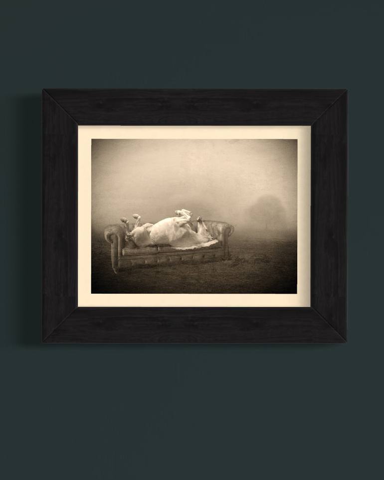 Original Romanticism Horse Printmaking by Alyson J Barton