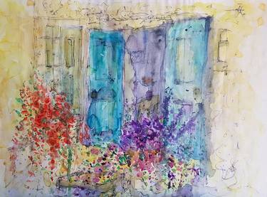 Original Expressionism Architecture Paintings by Paula Steffensen
