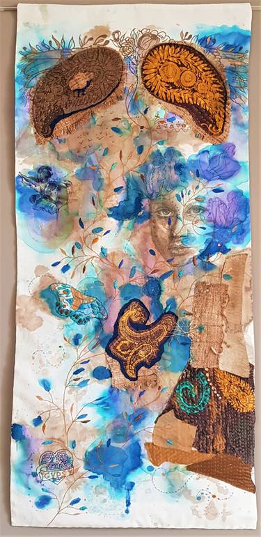 Print of Abstract Portrait Collage by Paula Steffensen
