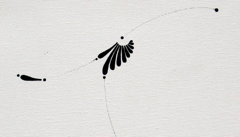 Original Black & White Abstract Drawing by Anne Furk