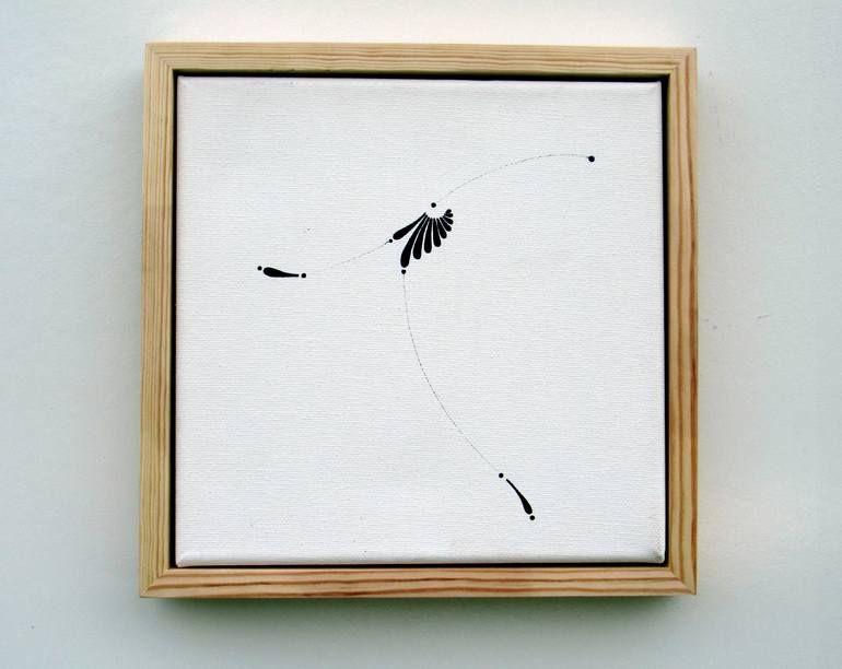 Original Black & White Abstract Drawing by Anne Furk