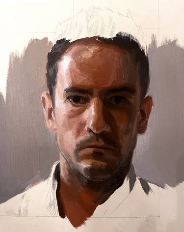 Original Contemporary Portrait Painting by Michael De Brito
