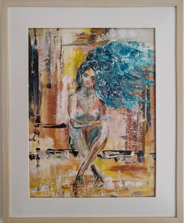 Print of Abstract Expressionism Nude Paintings by Jora Nelstein