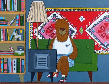 "Bear on sofa" from the series Moscow Life thumb