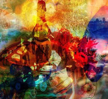 Print of Abstract Expressionism Fantasy Collage by Vasundhara Prakash