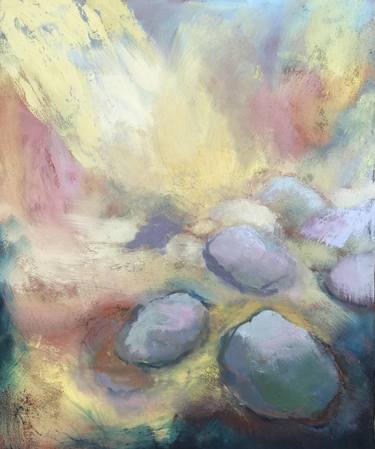 Original Abstract Beach Paintings by Jessica Dunn