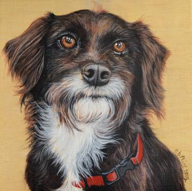 Original Dogs Painting by Emily Flint
