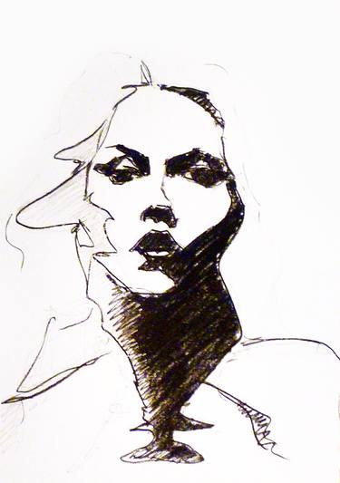 Original Illustration Portrait Drawing by Lee Woodman