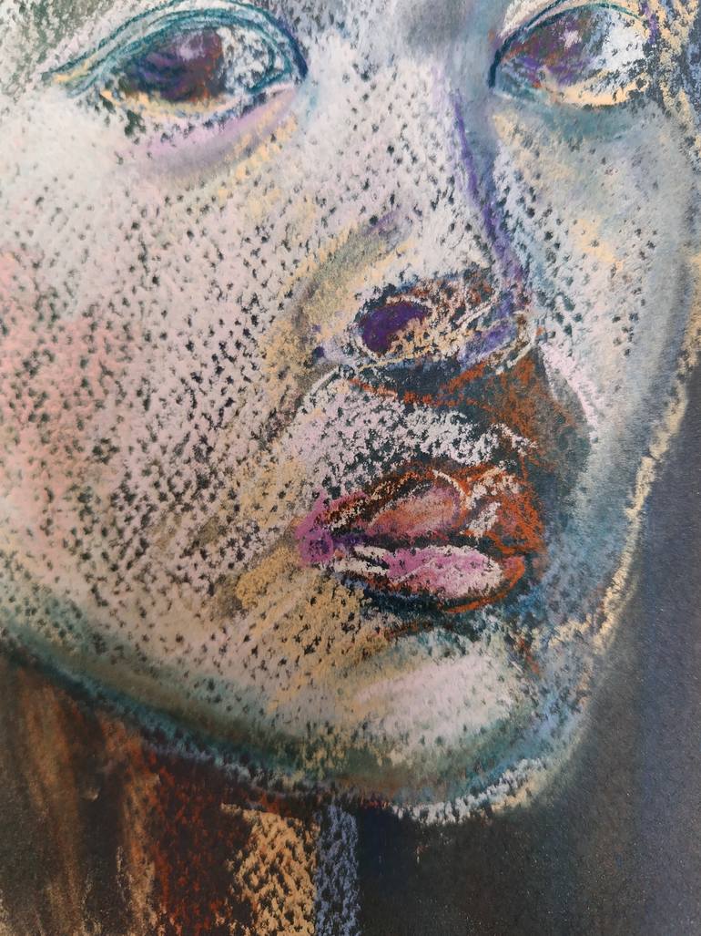 Original Portraiture People Drawing by Kaeko Nakagawa