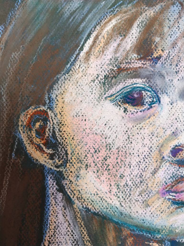 Original Portraiture People Drawing by Kaeko Nakagawa