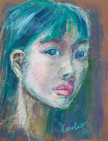 Original Portraiture Women Drawing by Kaeko Nakagawa