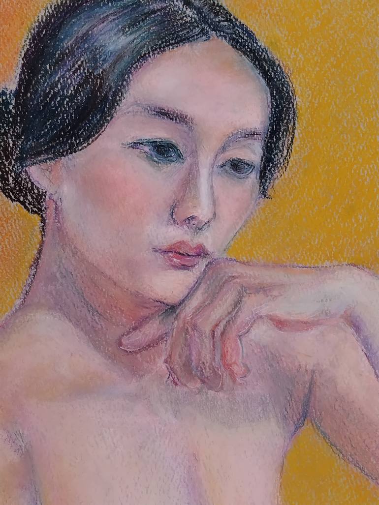 Original Figurative Nude Drawing by Kaeko Nakagawa