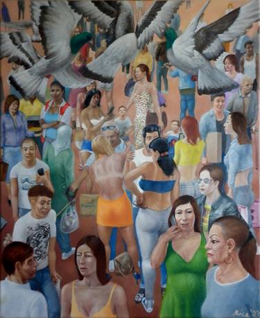 Original Figurative People Painting by Joe Rice