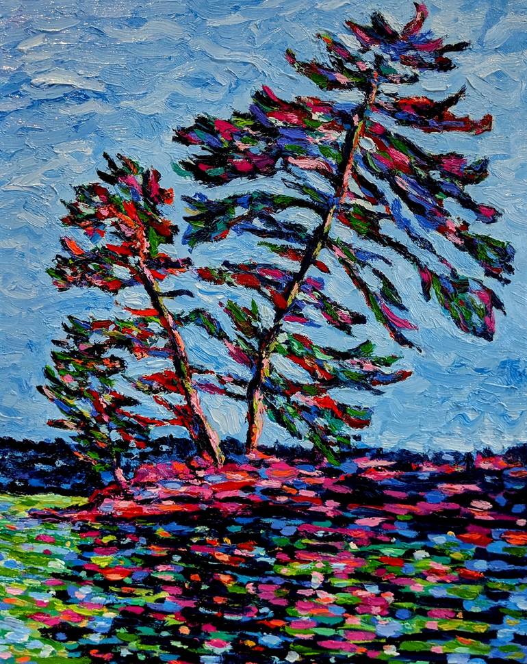 The Pine Painting by Susan Ross | Saatchi Art