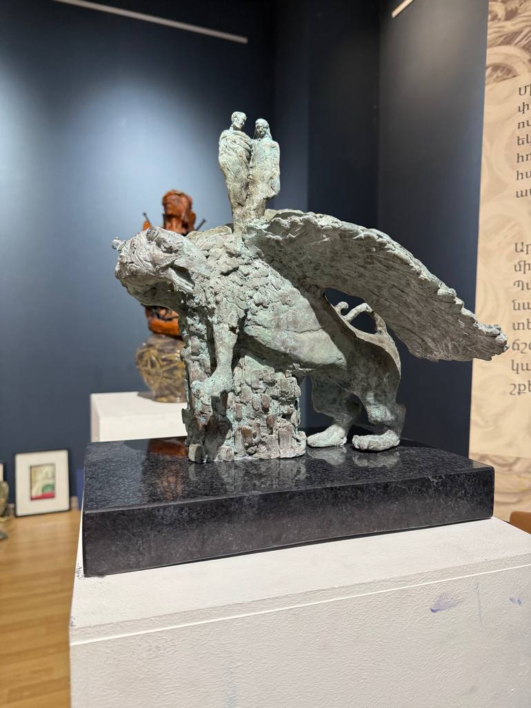 Original Famous Sculpture by Gor Soghomonyan  Symbolism Art on Bronze  Purgatorio