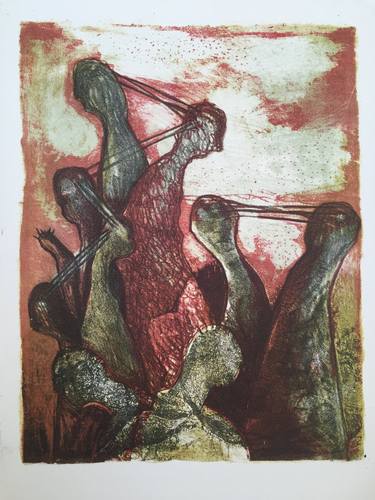 Print of Fine Art Fantasy Printmaking by Elena Toreli