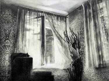 Original Realism Interiors Drawings by Joanna Śmielowska-Jaremin
