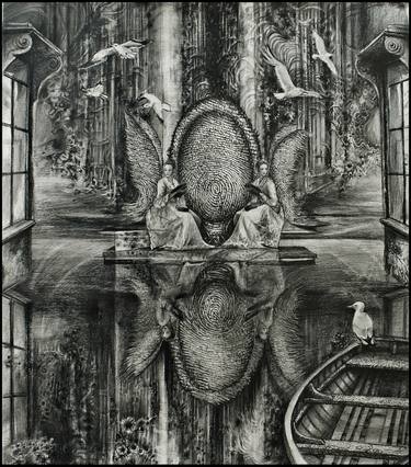 Print of Surrealism Places Drawings by Joanna Śmielowska-Jaremin