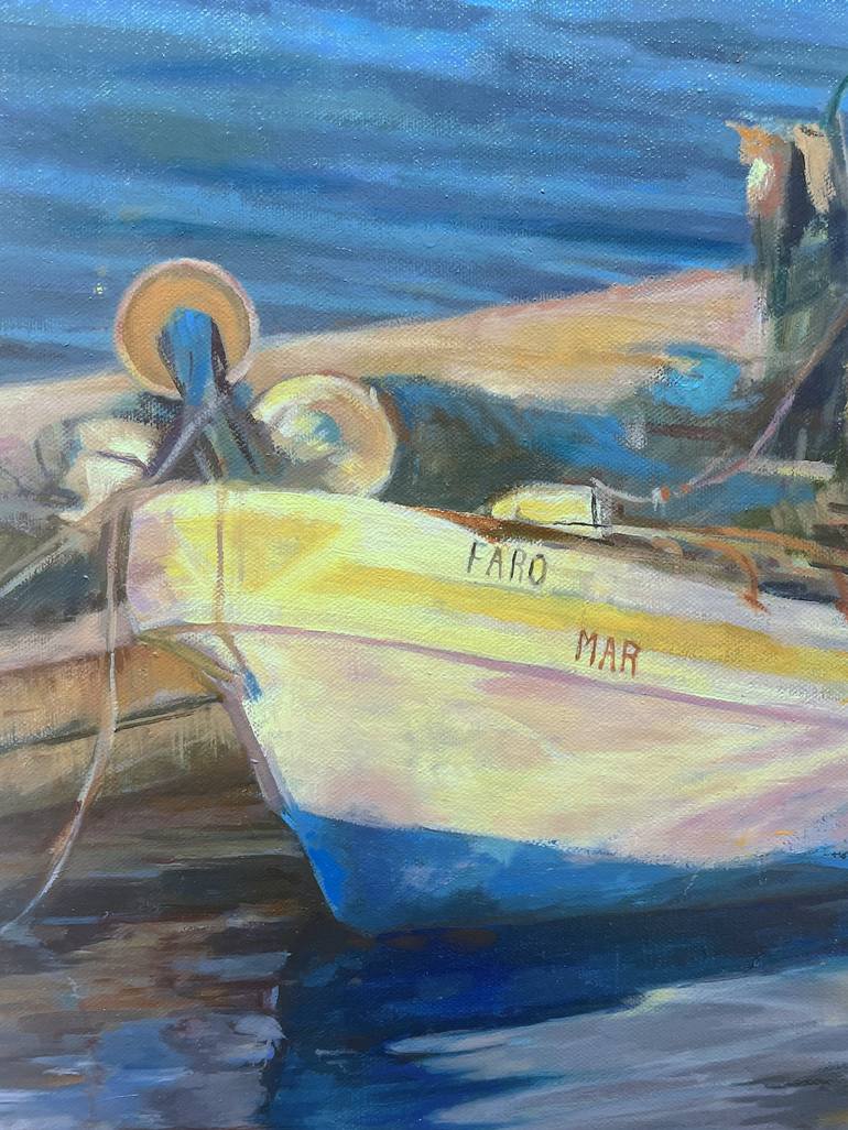 Original Boat Painting by Sarah Kaiser-Amaral 