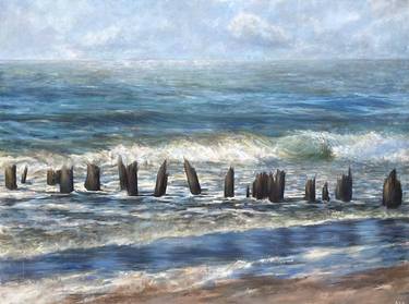 Original Impressionism Beach Paintings by Sarah Kaiser-Amaral