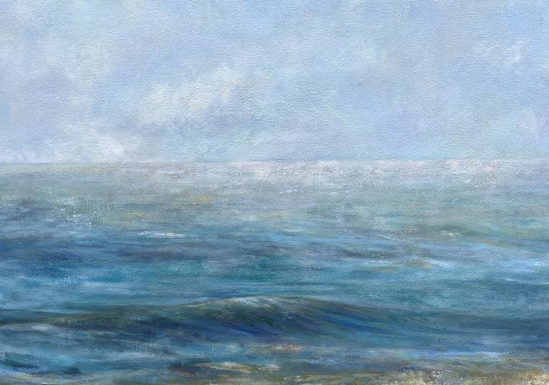 Original Impressionism Beach Painting by Sarah Kaiser-Amaral 