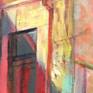 Weathered textures on doorframe
