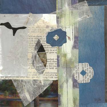 Original Modern Abstract Collage by Mary Adam