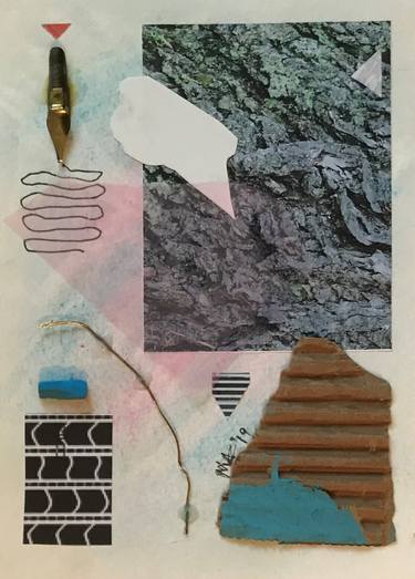 Original Fine Art Abstract Collage by Mary Adam