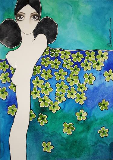 Print of Art Deco Nude Paintings by Daniella Bonachella
