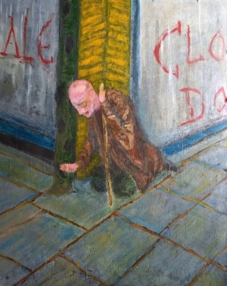 Original Figurative People Paintings by Paul Van Gelder
