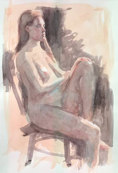 Original Figurative Nude Painting by Bart Pass