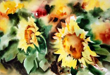 Print of Figurative Floral Paintings by Nadia Tognazzo