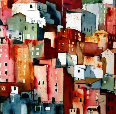 Original Figurative Landscape Paintings by Nadia Tognazzo