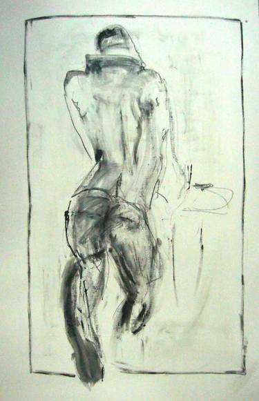 Original Expressionism People Drawings by Yelena Lewis