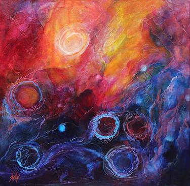 Print of Abstract Outer Space Paintings by Shelly Leitheiser