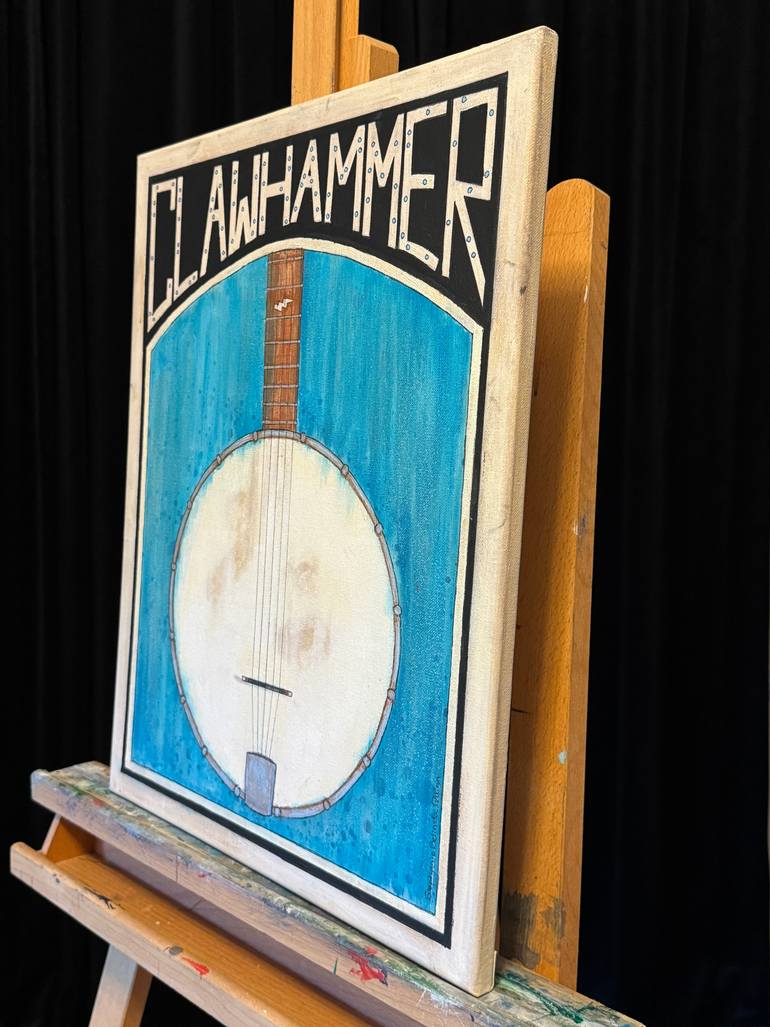 Original Art Deco Music Painting by Stephanie Belinda Quinn